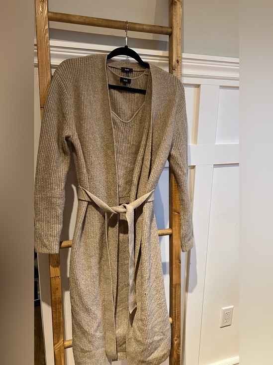 knix Sweaters - Knix Tan Ribbed Belted Cardigan + matching tank